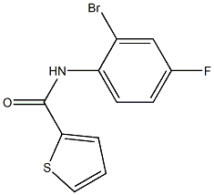 N-(2-bromo-4-fluorophenyl)thiophene-2-carboxamide Struktur