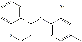 N-(2-bromo-4-methylphenyl)-3,4-dihydro-2H-1-benzothiopyran-4-amine Struktur