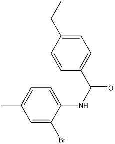 N-(2-bromo-4-methylphenyl)-4-ethylbenzamide Struktur