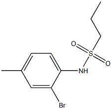 N-(2-bromo-4-methylphenyl)propane-1-sulfonamide Struktur