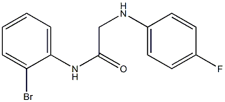 N-(2-bromophenyl)-2-[(4-fluorophenyl)amino]acetamide Struktur