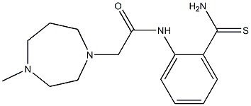 N-(2-carbamothioylphenyl)-2-(4-methyl-1,4-diazepan-1-yl)acetamide Struktur