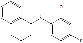 N-(2-chloro-4-fluorophenyl)-1,2,3,4-tetrahydronaphthalen-1-amine Struktur