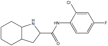 N-(2-chloro-4-fluorophenyl)-octahydro-1H-indole-2-carboxamide Struktur