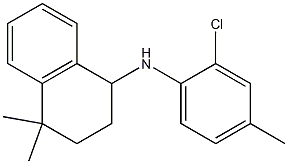 N-(2-chloro-4-methylphenyl)-4,4-dimethyl-1,2,3,4-tetrahydronaphthalen-1-amine Struktur