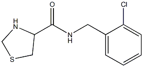 N-(2-chlorobenzyl)-1,3-thiazolidine-4-carboxamide Struktur