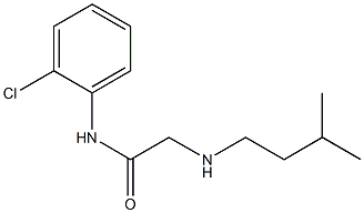 N-(2-chlorophenyl)-2-[(3-methylbutyl)amino]acetamide Struktur