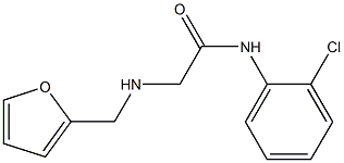 N-(2-chlorophenyl)-2-[(furan-2-ylmethyl)amino]acetamide Struktur