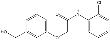 N-(2-chlorophenyl)-2-[3-(hydroxymethyl)phenoxy]acetamide Struktur