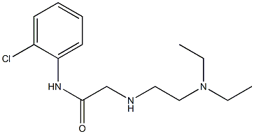 N-(2-chlorophenyl)-2-{[2-(diethylamino)ethyl]amino}acetamide Struktur