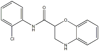 N-(2-chlorophenyl)-3,4-dihydro-2H-1,4-benzoxazine-2-carboxamide Struktur