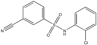 N-(2-chlorophenyl)-3-cyanobenzenesulfonamide Struktur