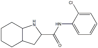 N-(2-chlorophenyl)octahydro-1H-indole-2-carboxamide Struktur