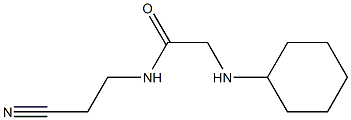 N-(2-cyanoethyl)-2-(cyclohexylamino)acetamide Struktur