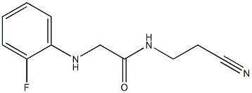 N-(2-cyanoethyl)-2-[(2-fluorophenyl)amino]acetamide Struktur