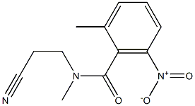 N-(2-cyanoethyl)-N,2-dimethyl-6-nitrobenzamide Struktur