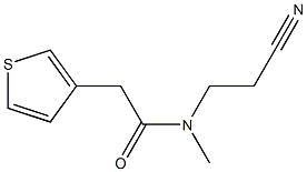 N-(2-cyanoethyl)-N-methyl-2-(thiophen-3-yl)acetamide Struktur