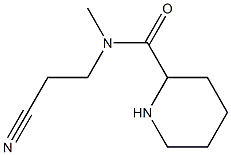 N-(2-cyanoethyl)-N-methylpiperidine-2-carboxamide Struktur