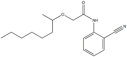 N-(2-cyanophenyl)-2-(octan-2-yloxy)acetamide Struktur