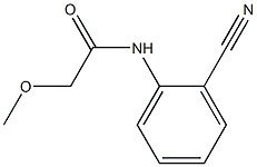 N-(2-cyanophenyl)-2-methoxyacetamide Struktur