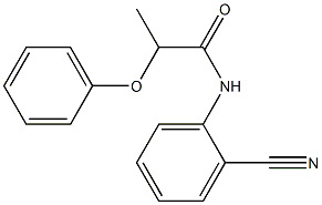 N-(2-cyanophenyl)-2-phenoxypropanamide Struktur