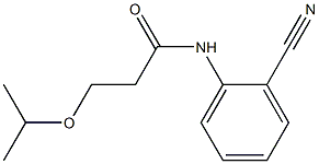 N-(2-cyanophenyl)-3-(propan-2-yloxy)propanamide Struktur