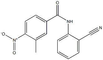 N-(2-cyanophenyl)-3-methyl-4-nitrobenzamide Struktur