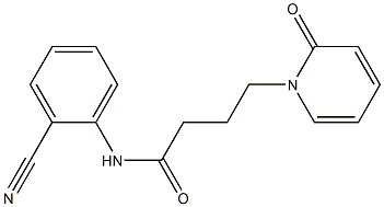 N-(2-cyanophenyl)-4-(2-oxo-1,2-dihydropyridin-1-yl)butanamide Struktur