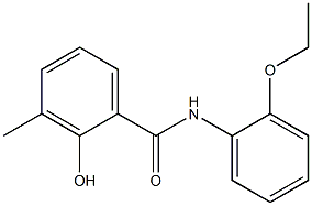 N-(2-ethoxyphenyl)-2-hydroxy-3-methylbenzamide Struktur