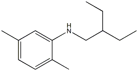 N-(2-ethylbutyl)-2,5-dimethylaniline Struktur