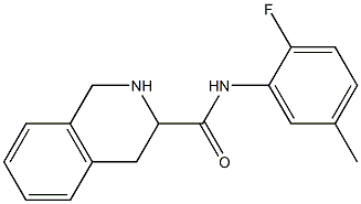 N-(2-fluoro-5-methylphenyl)-1,2,3,4-tetrahydroisoquinoline-3-carboxamide Struktur