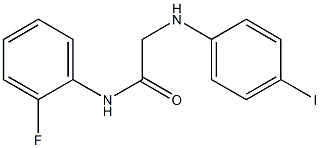 N-(2-fluorophenyl)-2-[(4-iodophenyl)amino]acetamide Struktur