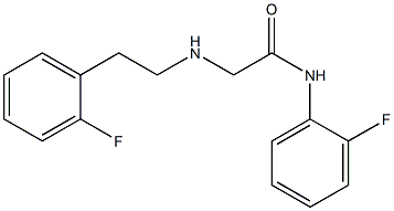 N-(2-fluorophenyl)-2-{[2-(2-fluorophenyl)ethyl]amino}acetamide Struktur