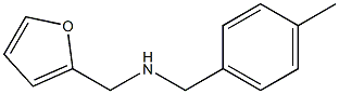 N-(2-furylmethyl)-N-(4-methylbenzyl)amine Struktur