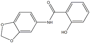 N-(2H-1,3-benzodioxol-5-yl)-2-hydroxybenzamide Struktur