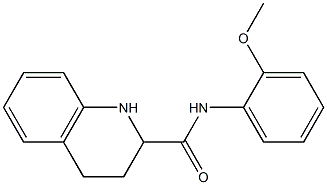 N-(2-methoxyphenyl)-1,2,3,4-tetrahydroquinoline-2-carboxamide Struktur