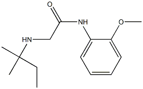 N-(2-methoxyphenyl)-2-[(2-methylbutan-2-yl)amino]acetamide Struktur