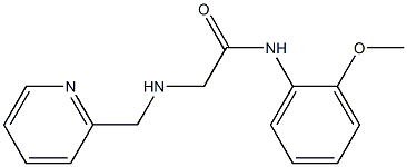 N-(2-methoxyphenyl)-2-[(pyridin-2-ylmethyl)amino]acetamide Struktur