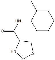 N-(2-methylcyclohexyl)-1,3-thiazolidine-4-carboxamide Struktur