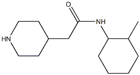 N-(2-methylcyclohexyl)-2-piperidin-4-ylacetamide Struktur