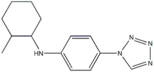 N-(2-methylcyclohexyl)-4-(1H-1,2,3,4-tetrazol-1-yl)aniline Struktur