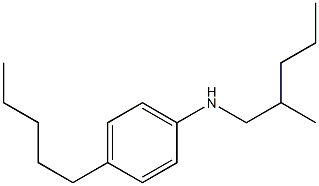 N-(2-methylpentyl)-4-pentylaniline Struktur