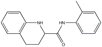 N-(2-methylphenyl)-1,2,3,4-tetrahydroquinoline-2-carboxamide Struktur