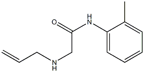 N-(2-methylphenyl)-2-(prop-2-en-1-ylamino)acetamide Struktur