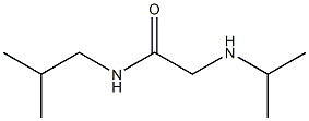 N-(2-methylpropyl)-2-(propan-2-ylamino)acetamide Struktur