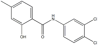 N-(3,4-dichlorophenyl)-2-hydroxy-4-methylbenzamide Struktur