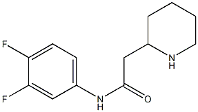 N-(3,4-difluorophenyl)-2-(piperidin-2-yl)acetamide Struktur