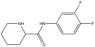 N-(3,4-difluorophenyl)piperidine-2-carboxamide Struktur