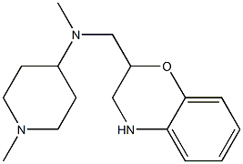 N-(3,4-dihydro-2H-1,4-benzoxazin-2-ylmethyl)-N,1-dimethylpiperidin-4-amine Struktur