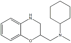 N-(3,4-dihydro-2H-1,4-benzoxazin-2-ylmethyl)-N-methylcyclohexanamine Struktur